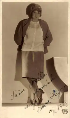 Ak Schauspieler Marie Hoyerova, Portrait, Autogramm