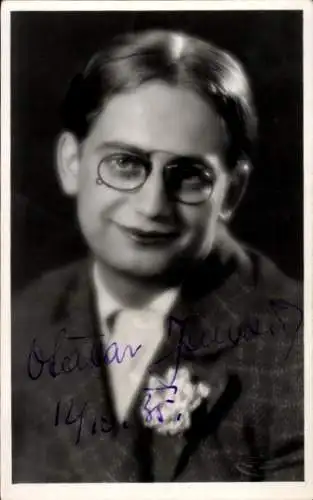 Ak Schauspieler Otakar Janacek, Portrait, Autogramm