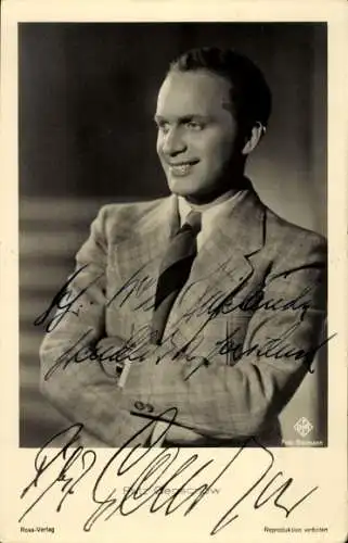 Ak Schauspieler Fritz Genschow, Portrait, Autogramm