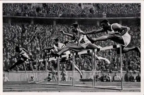 Sammelbild Olympia 1936, Hürdenläufer Forrest Towns