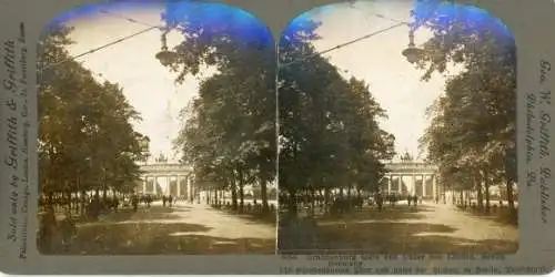 Stereo Foto Berlin Mitte, Brandenburger Tor, Unter den Linden