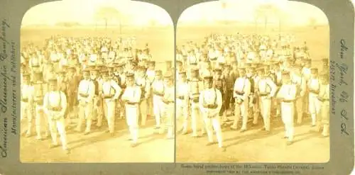 Stereo Foto Tokio Präf. Tokio Japan, japanische Soldaten bei einer Parade
