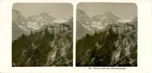 Stereo Foto Mürren Kt. Bern Schweiz, Gletschergebiet