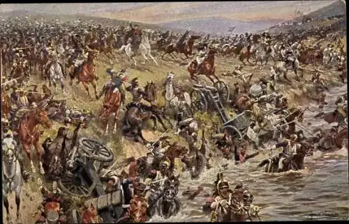 Künstler Ak Blücher, Schlacht an der Katzbach, 26. August 1813, Novitas 25 176