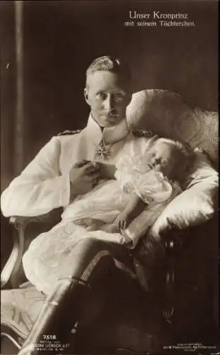Ak Kronprinz Wilhelm von Preußen mit Prinzessin Alexandrine