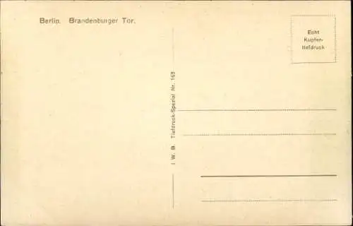 Ak Berlin Mitte, Brandenburger Tor, Verkehr, Bus