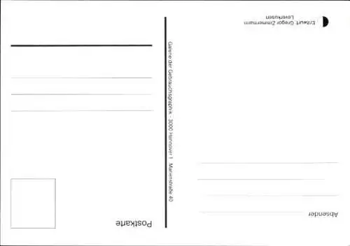 Künstler Ak Zimmermann, G., 10. Postkartenbörse in Hannover 1987, Augen