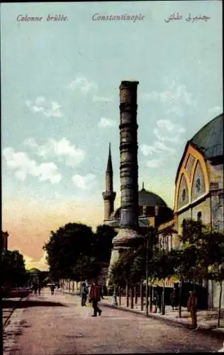 Ak Konstantinopel Istanbul Türkei, Colonne brûlée, Konstantinssäule