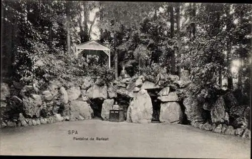 Ak Spa Wallonie Lüttich, Fontaine de Barisart