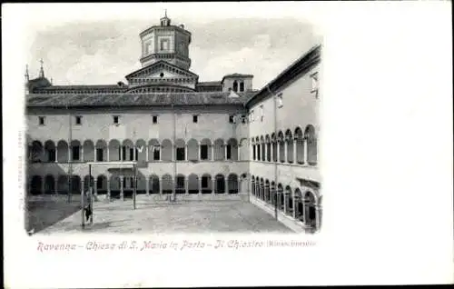 Ak Ravenna Emilia Romagna, Chiesa di S. Maria in Porto, Il Chiostro