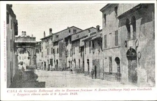 Ak Ravenna Emilia Romagna, Blick in die Straße, Tor