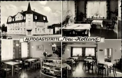 Ak Niedervellmar Vellmar Hessen, Autogaststätte Neu-Holland, Inh. Helmut Stöter