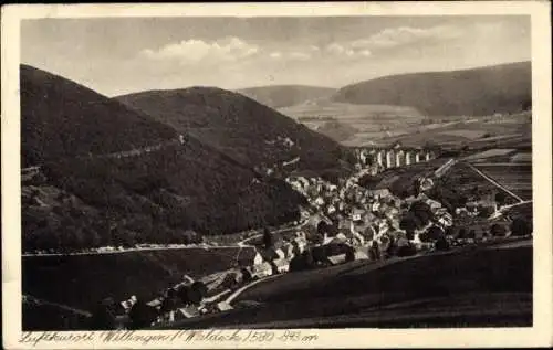 Ak Willingen im Upland Waldeck Hessen, Panorama, Brücke