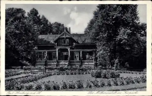 Ak Bad Homburg vor der Höhe Hessen, Molken-Anstalt, Kurpark