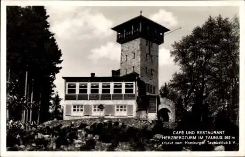 Ak Bad Homburg vor der Höhe Hessen, Herzbergturm