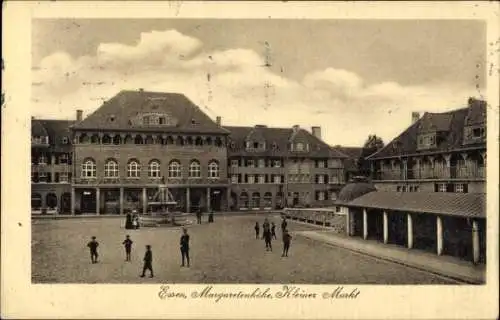 Ak Margarethenhöhe Essen Ruhrgebiet, Kleiner Markt