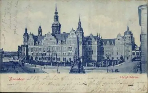 Ak Dresden Altstadt, Königl. Schloss