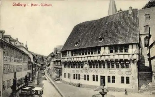 Ak Stolberg im Harz, Rathaus
