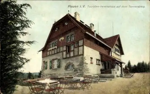 Ak Plauen im Vogtland, Touristen Vereinshaus, Tenneraberg