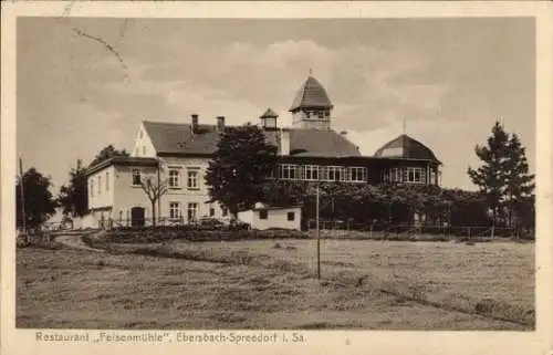 Ak Ebersbach in Sachsen Oberlausitz, Restaurant Felsenmühle