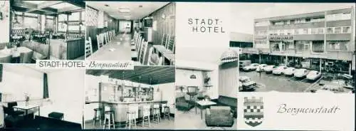 Klapp Ak Bergneustadt im Bergischen Land, Stadt-Hotel, Zimmer, Bar, Gastraum, Lounge, Parkplatz