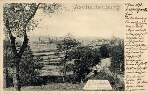 Ak Aschaffenburg in Unterfranken, Panorama