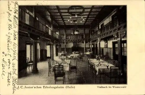Ak Vielbach im Westerwald, J. C. Junior'sches Erholungsheim, Halle