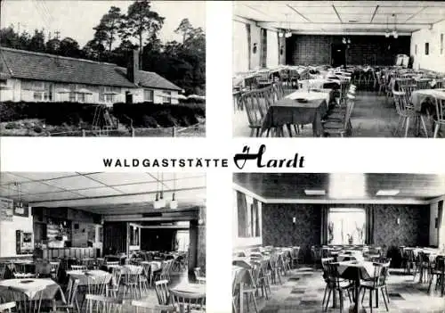 Ak Eisenbach Obernburg am Main Unterfranken, Waldgaststätte Hardt, Innenansicht