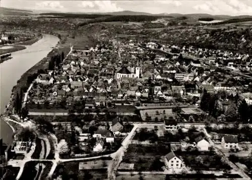 Ak Kleinwallstadt in Unterfranken, Luftbild