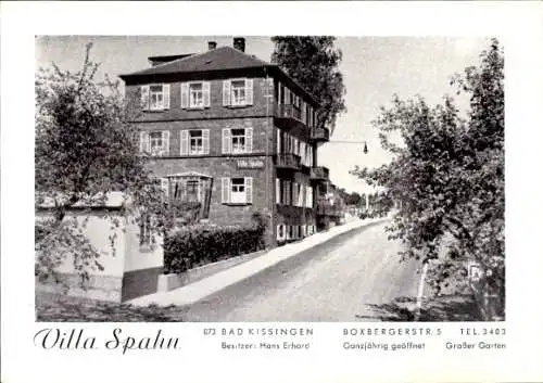 Ak Bad Kissingen Unterfranken Bayern, Villa Spahn, Boxbergerstr. 5