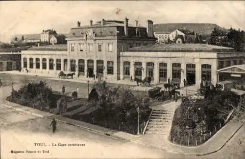 Ak Toul Meurthe et Moselle, Bahnhof