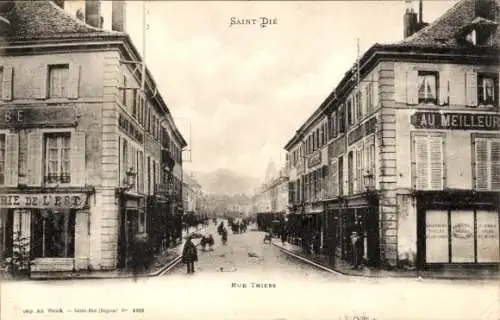 Ak Saint-Dié-des-Vosges, Rue Thiers