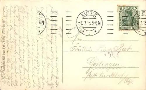 Ak Metz Moselle, Neue Moselanlagen, Promenade