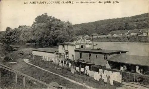 Ak La Ferte sous Jouarre Seine et Marne, Bateau-lavoir des petits pres