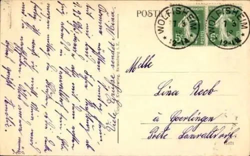 Ak Straßburg Elsass Bas Rhin, Hauptbahnhof