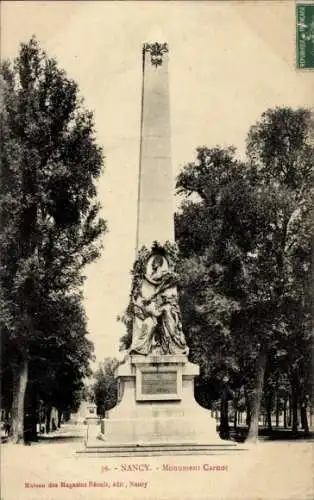 Ak Nancy Meurthe et Moselle, Monument Carnot