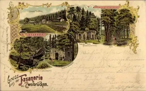 Litho Zweibrücken in der Pfalz, Fasanerie