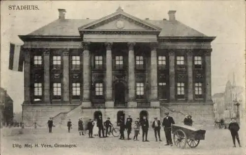 Ak Groningen Niederlande, Rathaus