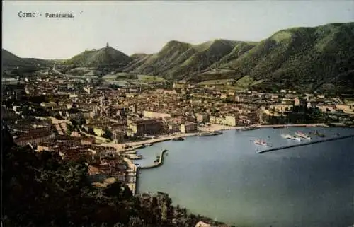 Ak Lago di Como Lombardia, Panorama