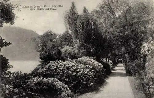 Ak Lago di Como Lombardia, Villa Carlotta, Parkpartie