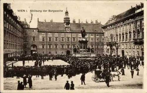 Ak Wien 1 Innere Stadt, Ablösung der Burgwache