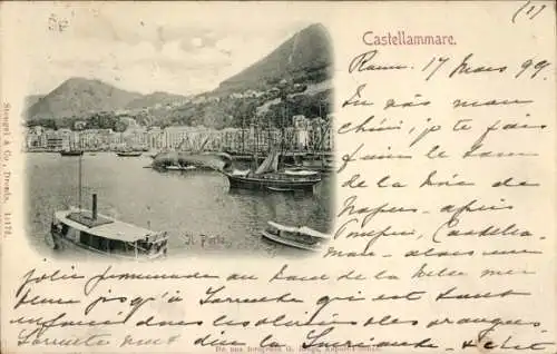 Ak Castellammare di Stabia Campania, Hafenpartie