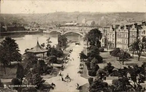 Ak Rochester Südostengland, Rochester Bridge