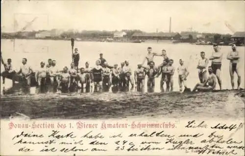 Ak Reichenau an der Rax Niederösterreich, Donau Sektion des 1. Wiener Amateur Schwimmklubs