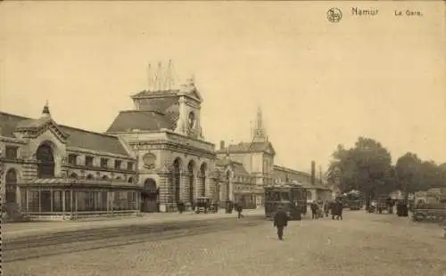 Ak Namur Wallonien, Bahnhof