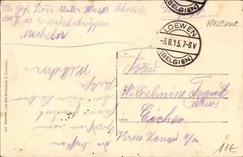 Ak Leuven Leuven Flämisch-Brabant, Kaserne Saint Martin