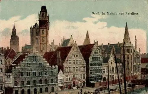 Ak Gent Gent Ostflandern, Das Haus der Schiffer