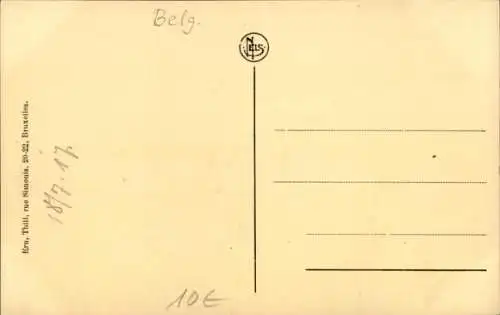 Ak Mons Wallonia Hennegau, Gerichtsgebäude