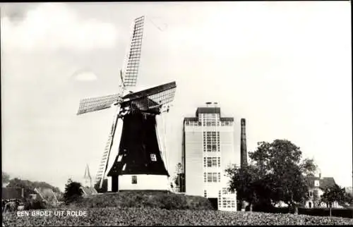 Ak Rolde Drenthe Niederlande, Molen, Windmühle