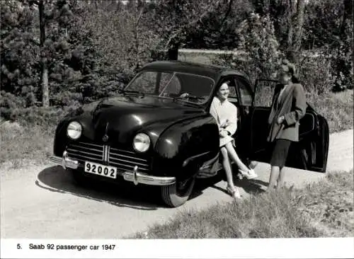Foto Auto, Saab 92, Jahr 1947, Autokennzeichen 92002